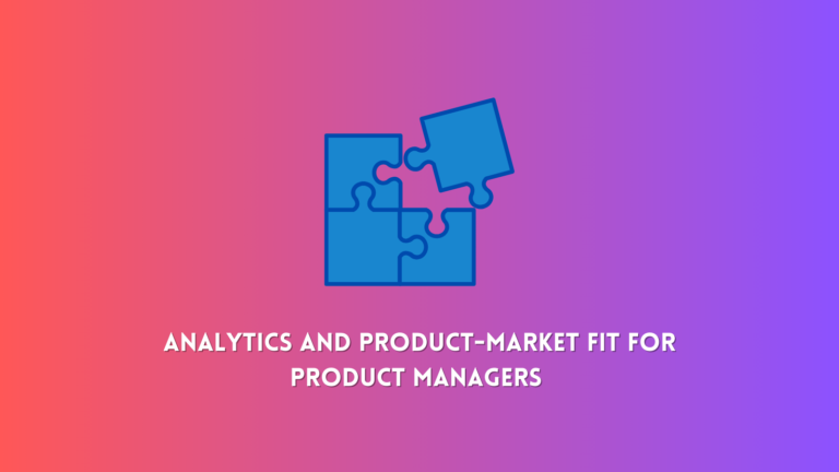 Analytics and Product-Market Fit